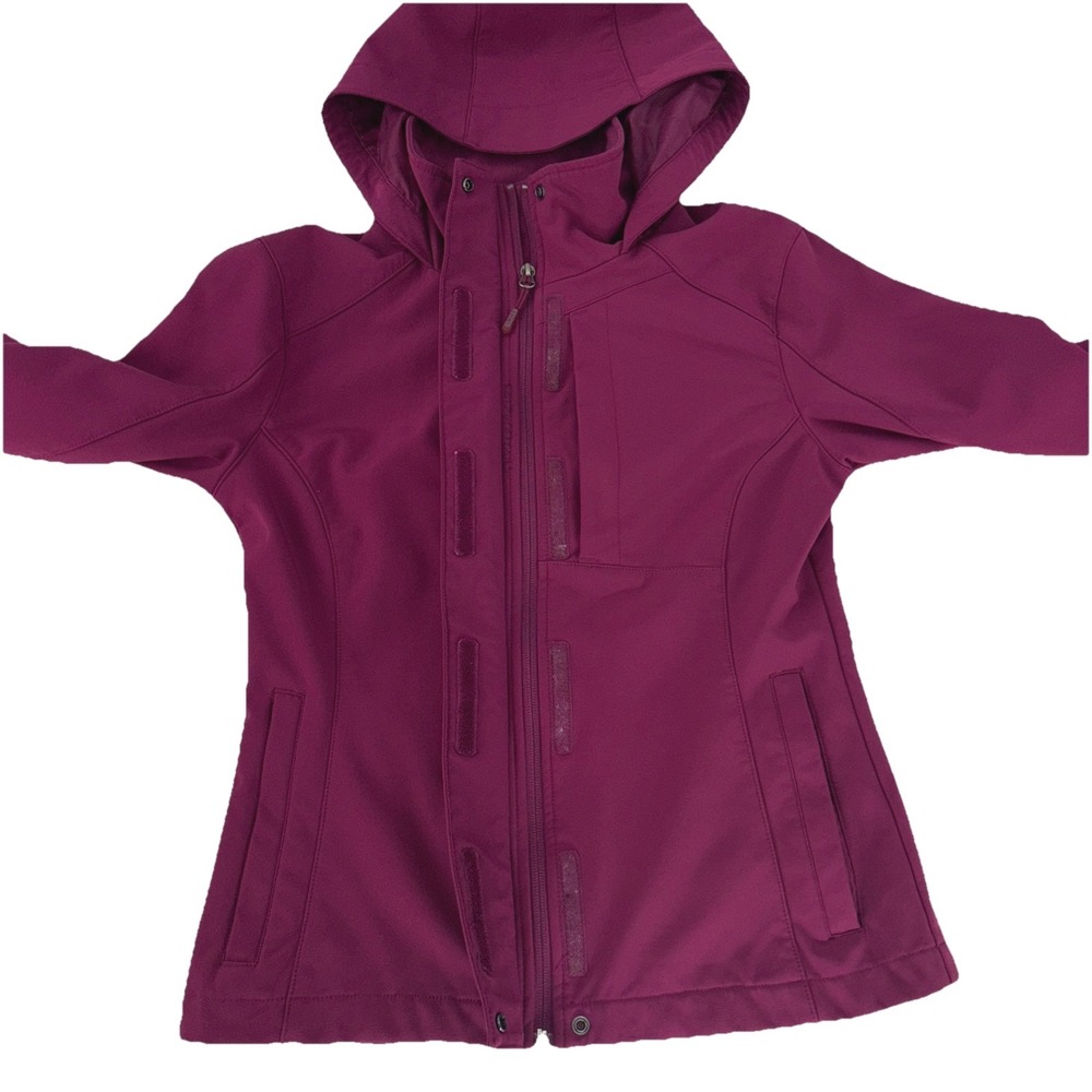 Avia Purple Hooded Jacket Modern‎ Utility Gorpcore Basic Outdoor Camping Small